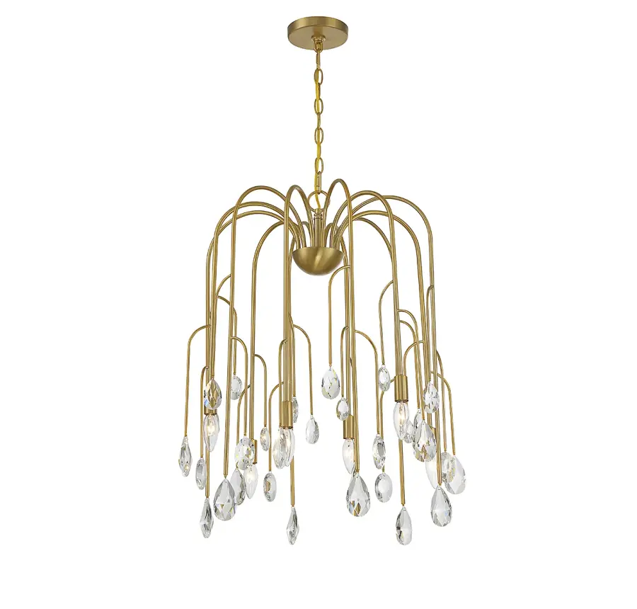 Anholt 6-Light Chandelier in Noble Brass - Image 3