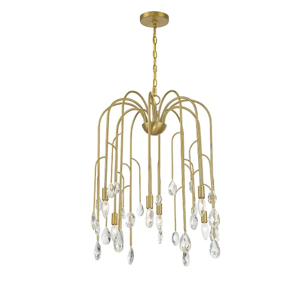Anholt 6-Light Chandelier in Noble Brass - Image 5