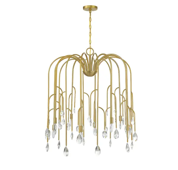 Anholt 8-Light Chandelier in Noble Brass - Image 2