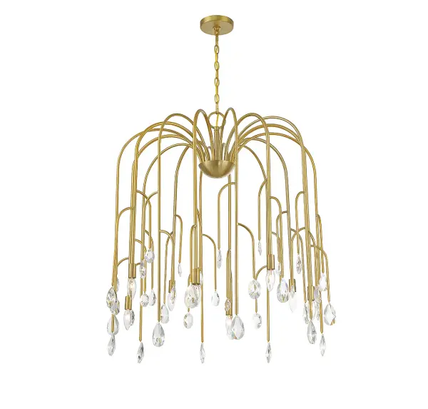 Anholt 8-Light Chandelier in Noble Brass - Image 3