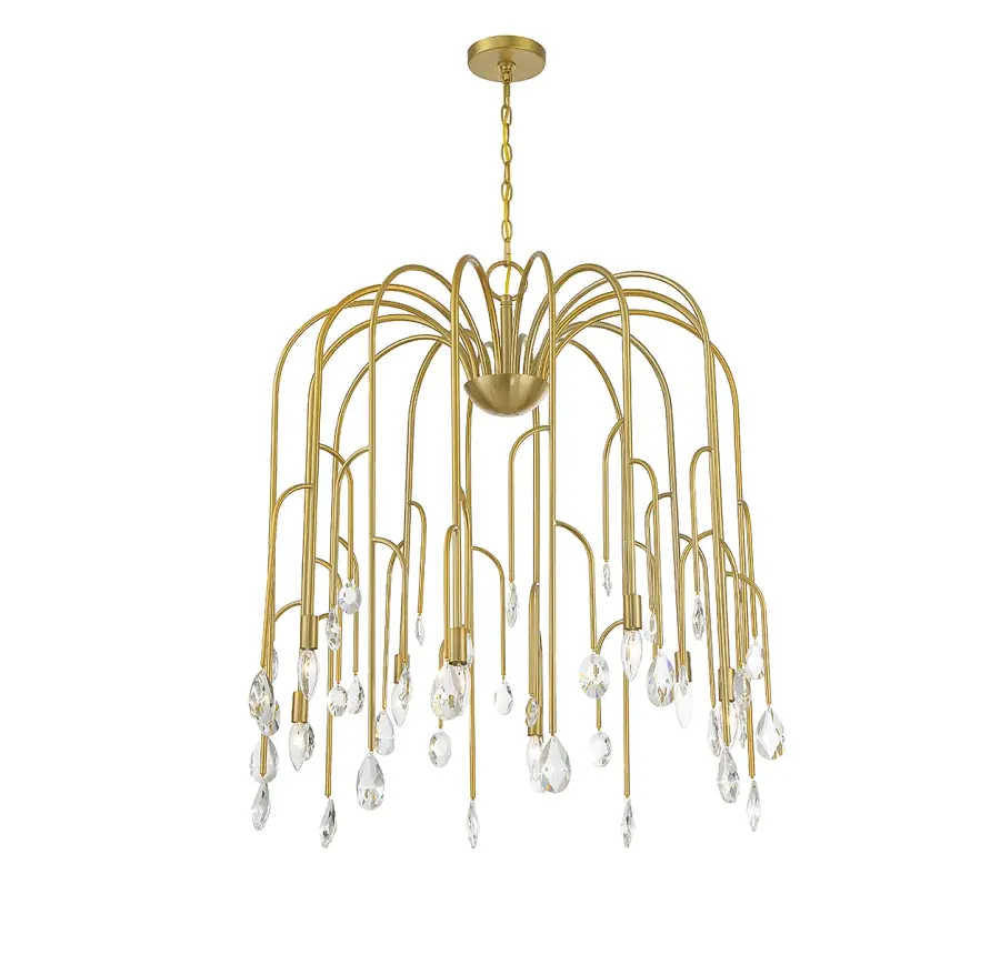 Anholt 8-Light Chandelier in Noble Brass - Image 3