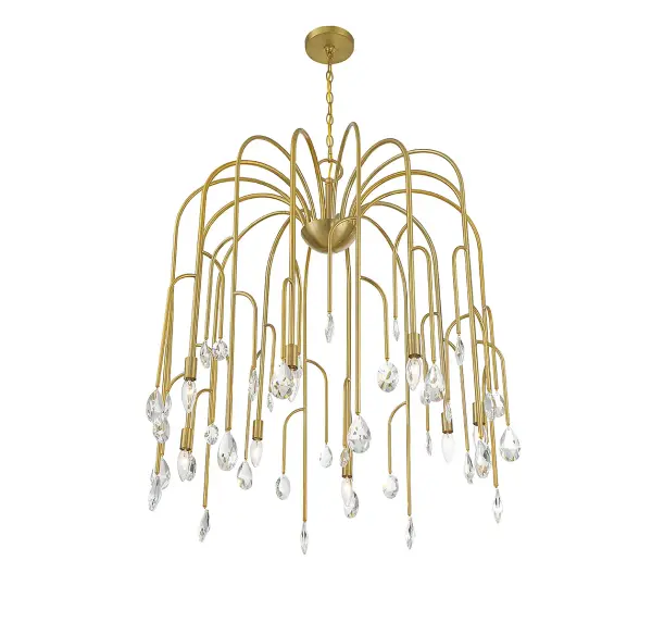 Anholt 8-Light Chandelier in Noble Brass - Image 4