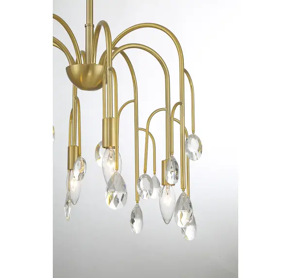 Anholt 8-Light Chandelier in Noble Brass - Image 6