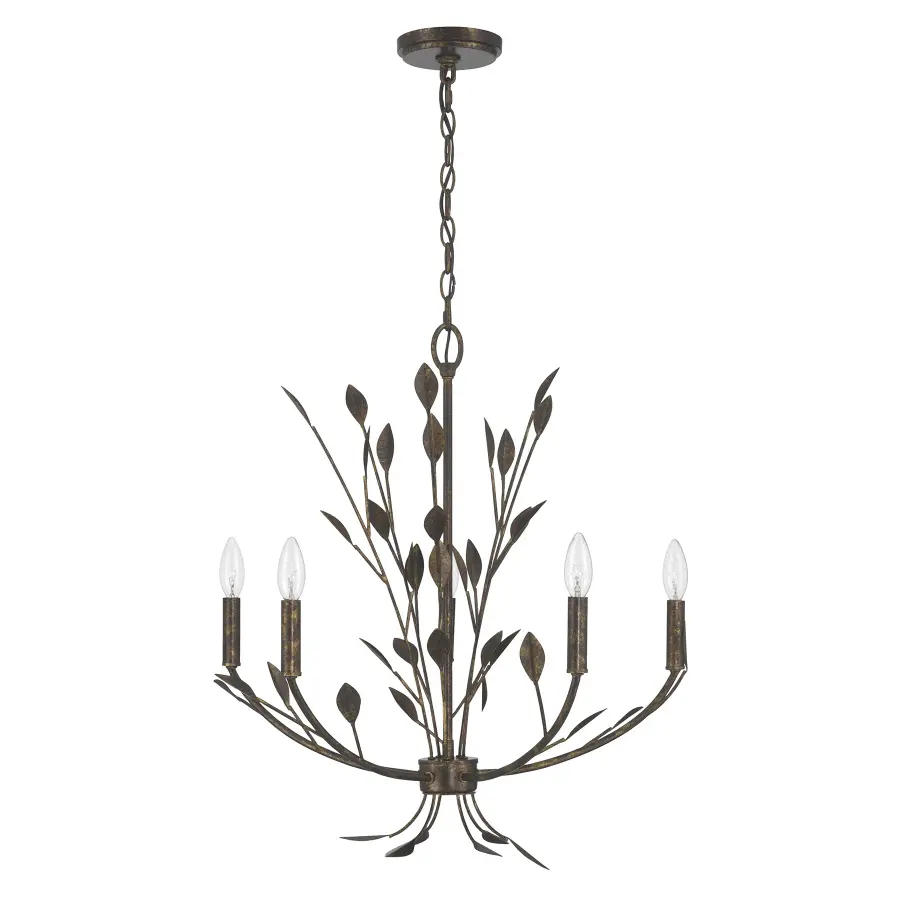 Laska 5-Light Chandelier in Enchanted Bronze by Breegan Jane - Image 2