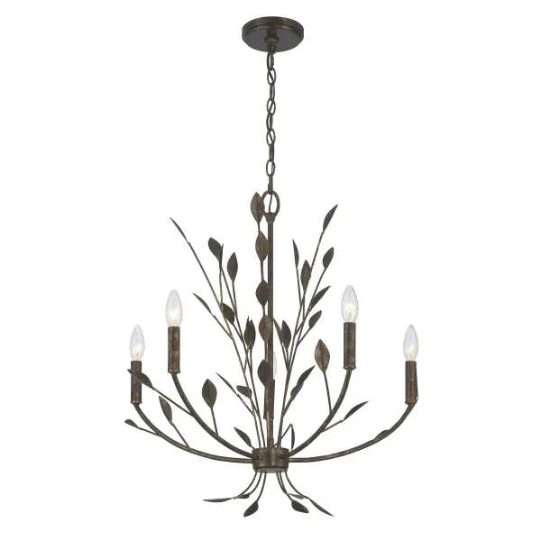 Laska 5-Light Chandelier in Enchanted Bronze by Breegan Jane - Image 3