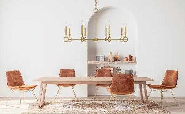 Noah 8-Light Chandelier in Gold Armory by Breegan Jane - Image 11