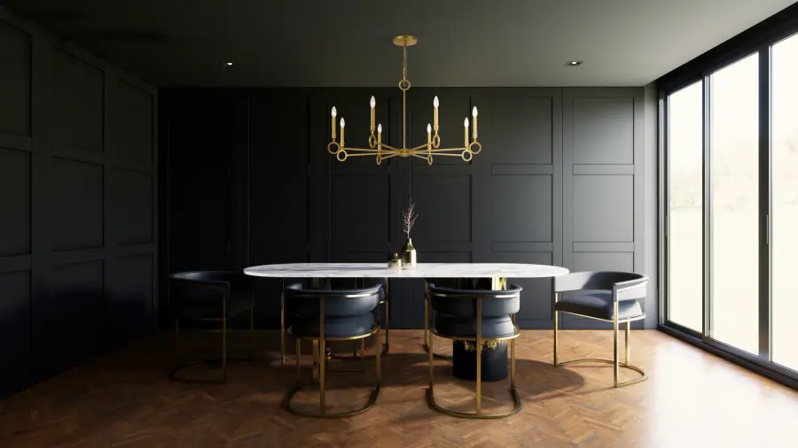 Noah 8-Light Chandelier in Gold Armory by Breegan Jane - Image 12