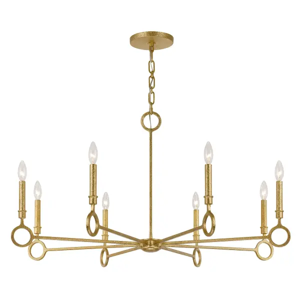 Noah 8-Light Chandelier in Gold Armory by Breegan Jane - Image 3