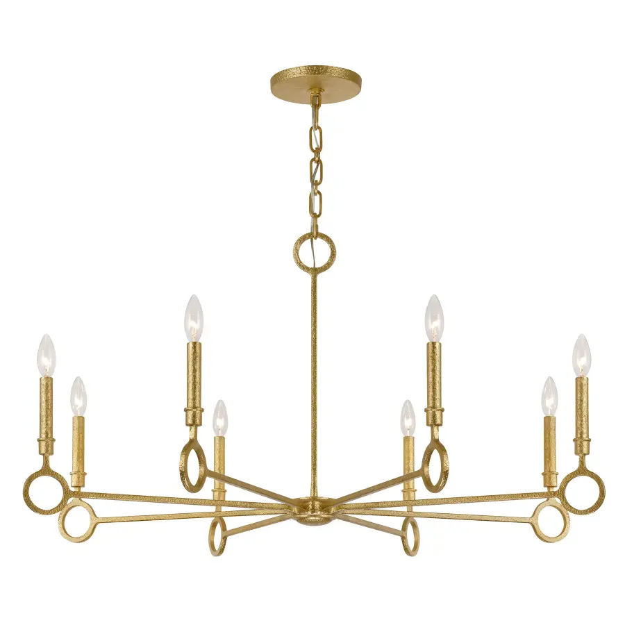 Noah 8-Light Chandelier in Gold Armory by Breegan Jane - Image 3