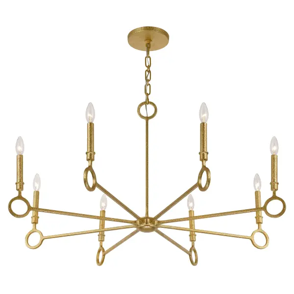 Noah 8-Light Chandelier in Gold Armory by Breegan Jane - Image 4