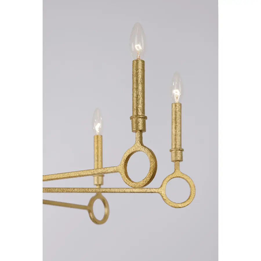 Noah 8-Light Chandelier in Gold Armory by Breegan Jane - Image 6
