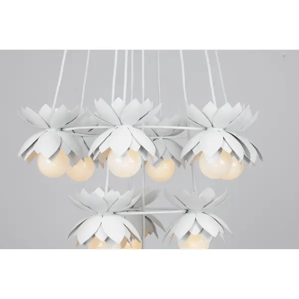 Pacha 10-Light Chandelier in White Cashmere by Breegan Jane - Image 5