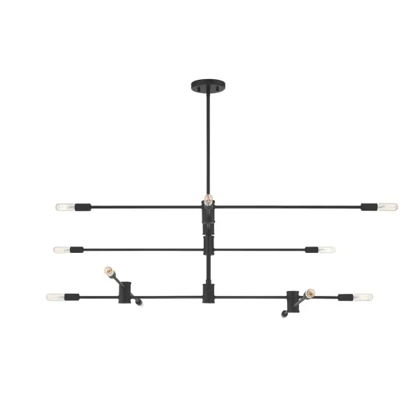 Lyrique 12-Light Chandelier in Matte Black - Image 5