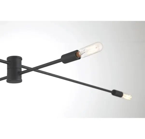 Lyrique 12-Light Chandelier in Matte Black - Image 6