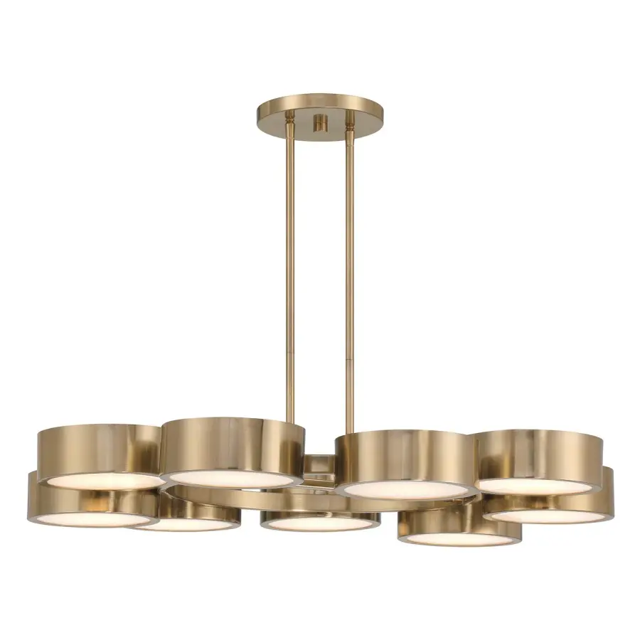 Talamanca LED Chandelier in Noble Brass - Image 1