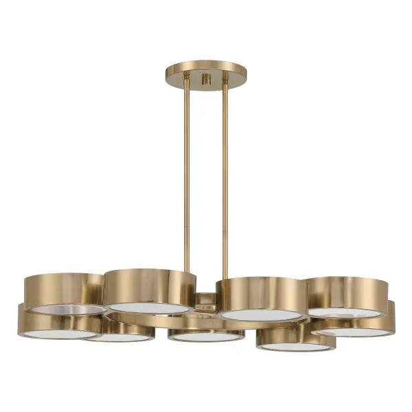 Talamanca 9-Light LED Chandelier in Noble Brass by Breegan Jane - alternate view
