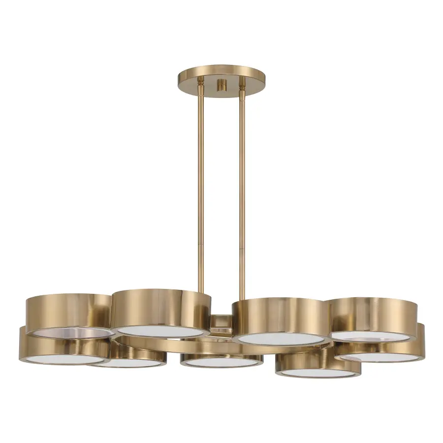 Talamanca 9-Light LED Chandelier in Noble Brass by Breegan Jane - Image 2
