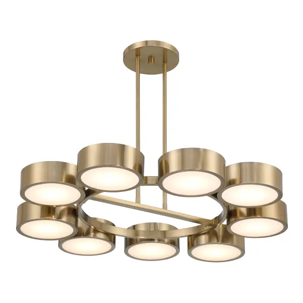Talamanca 9-Light LED Chandelier in Noble Brass by Breegan Jane - Image 3