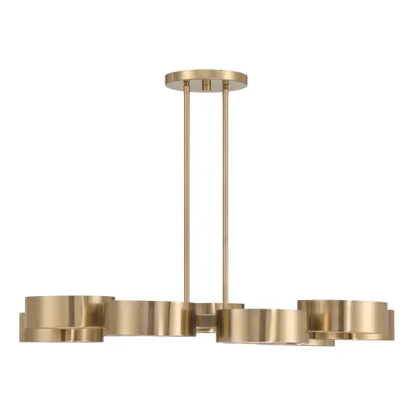 Talamanca 9-Light LED Chandelier in Noble Brass by Breegan Jane - Image 4
