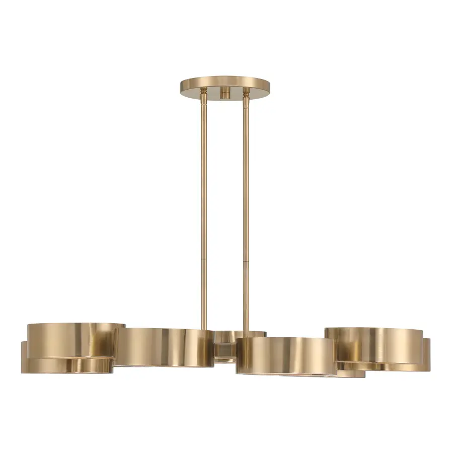 Talamanca 9-Light LED Chandelier in Noble Brass by Breegan Jane - Image 4
