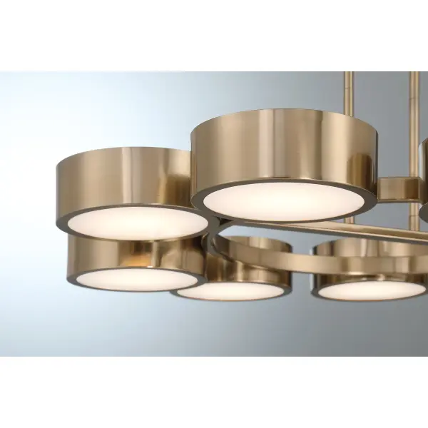 Talamanca 9-Light LED Chandelier in Noble Brass by Breegan Jane - Image 5