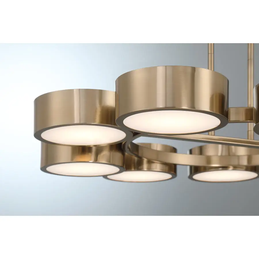 Talamanca 9-Light LED Chandelier in Noble Brass by Breegan Jane - Image 5