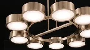 Talamanca 9-Light LED Chandelier in Noble Brass by Breegan Jane - Image 6