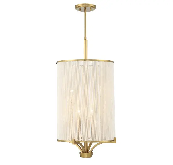 Wynwood 4-Light Chandelier in Warm Brass