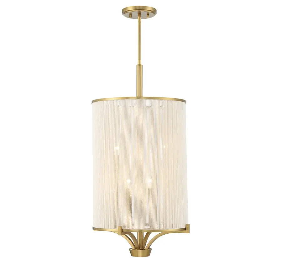 Wynwood 4-Light Chandelier in Warm Brass - Image 1