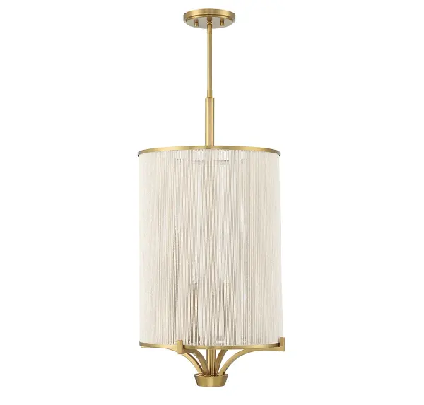 Wynwood 4-Light Chandelier in Warm Brass - alternate view