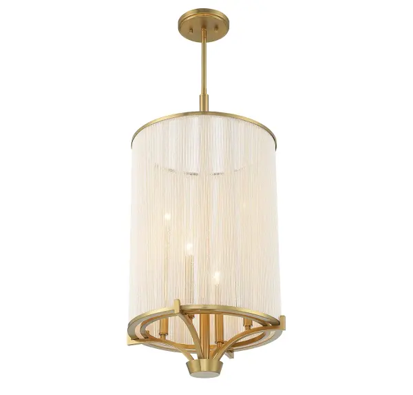Wynwood 4-Light Chandelier in Warm Brass - Image 4