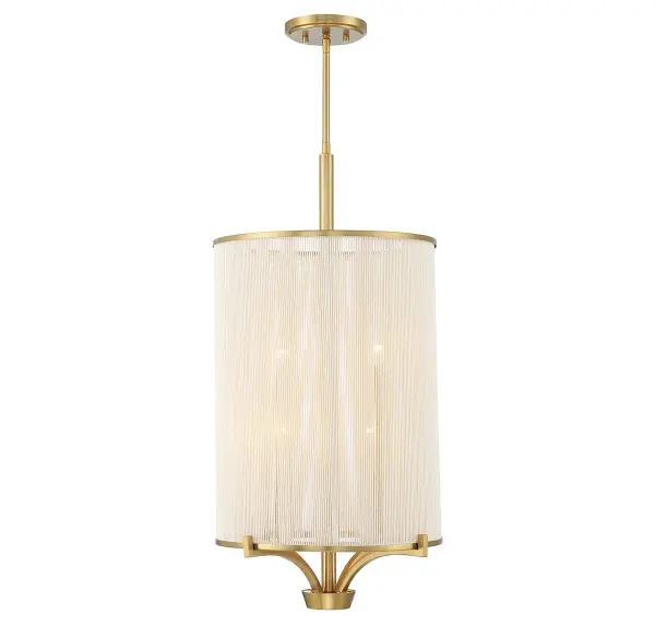 Wynwood 4-Light Chandelier in Warm Brass - Image 5