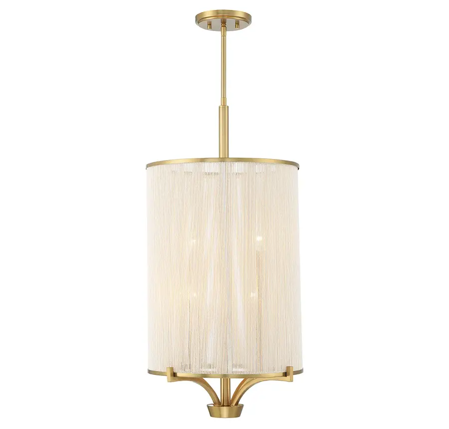Wynwood 4-Light Chandelier in Warm Brass - Image 5