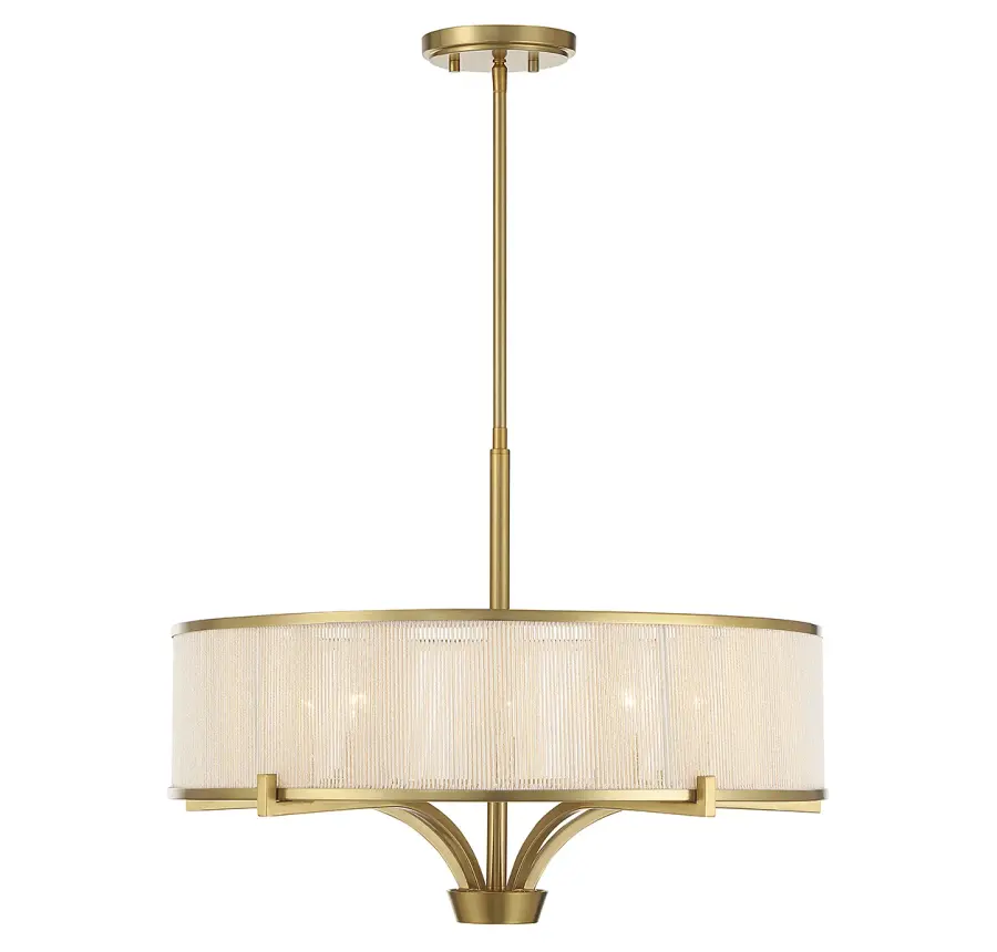 Wynwood 5-Light Chandelier in Warm Brass - Image 1