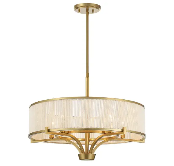 Wynwood 5-Light Chandelier in Warm Brass - Image 3