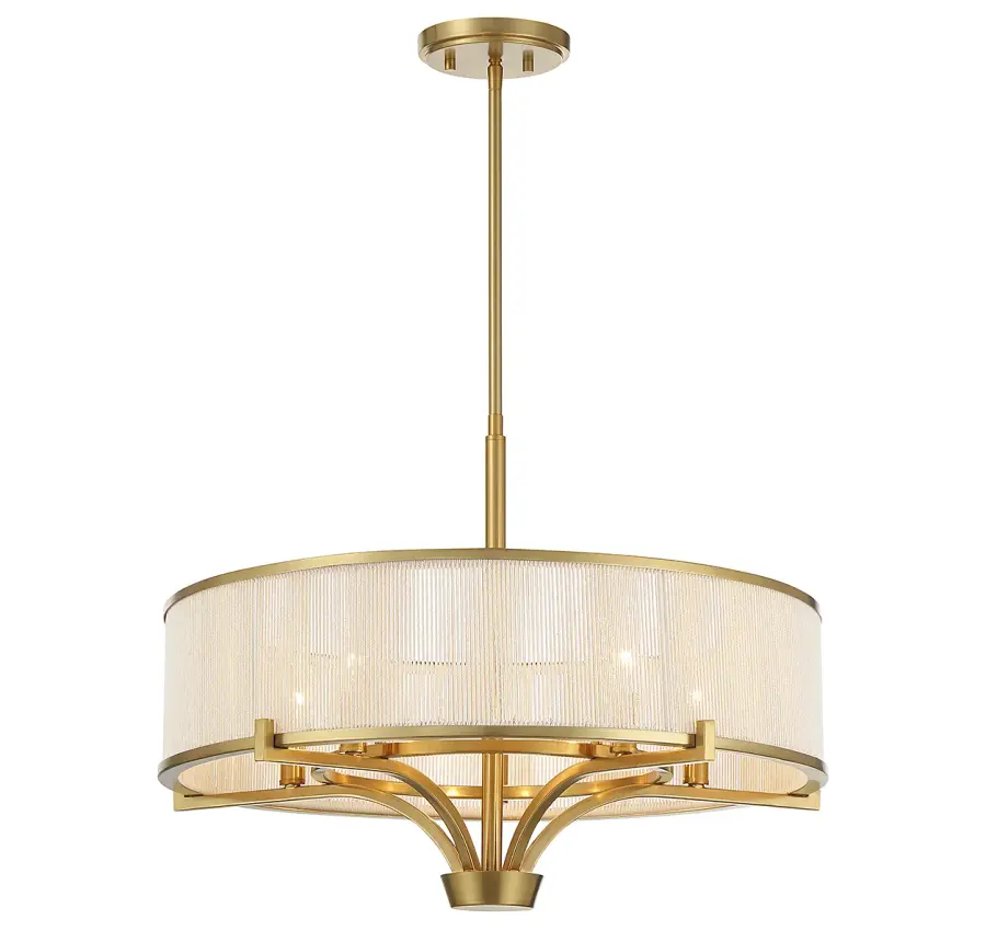 Wynwood 5-Light Chandelier in Warm Brass - Image 3