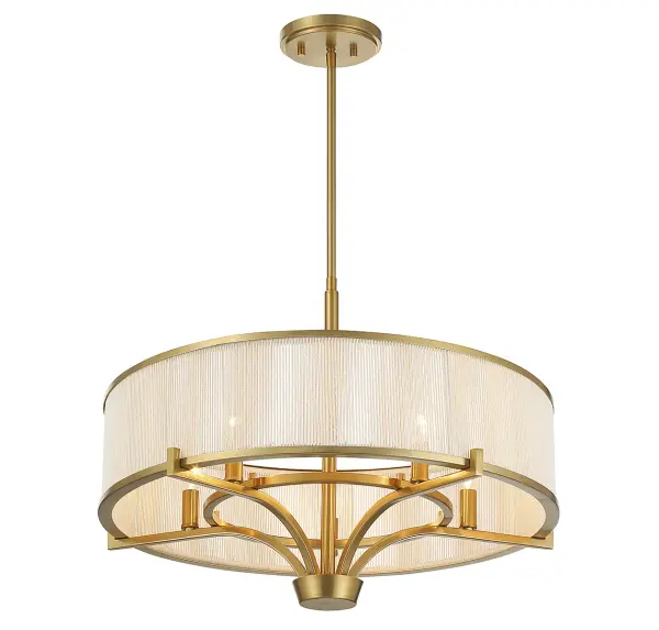 Wynwood 5-Light Chandelier in Warm Brass - Image 4