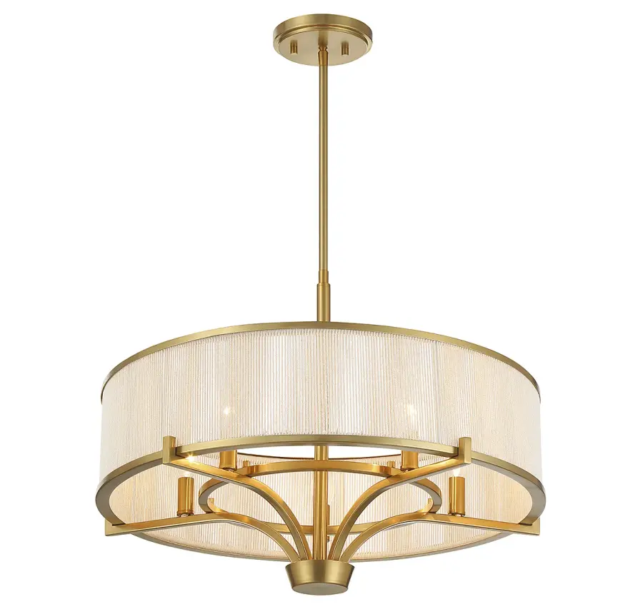 Wynwood 5-Light Chandelier in Warm Brass - Image 4