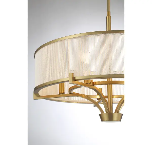 Wynwood 5-Light Chandelier in Warm Brass - Image 6