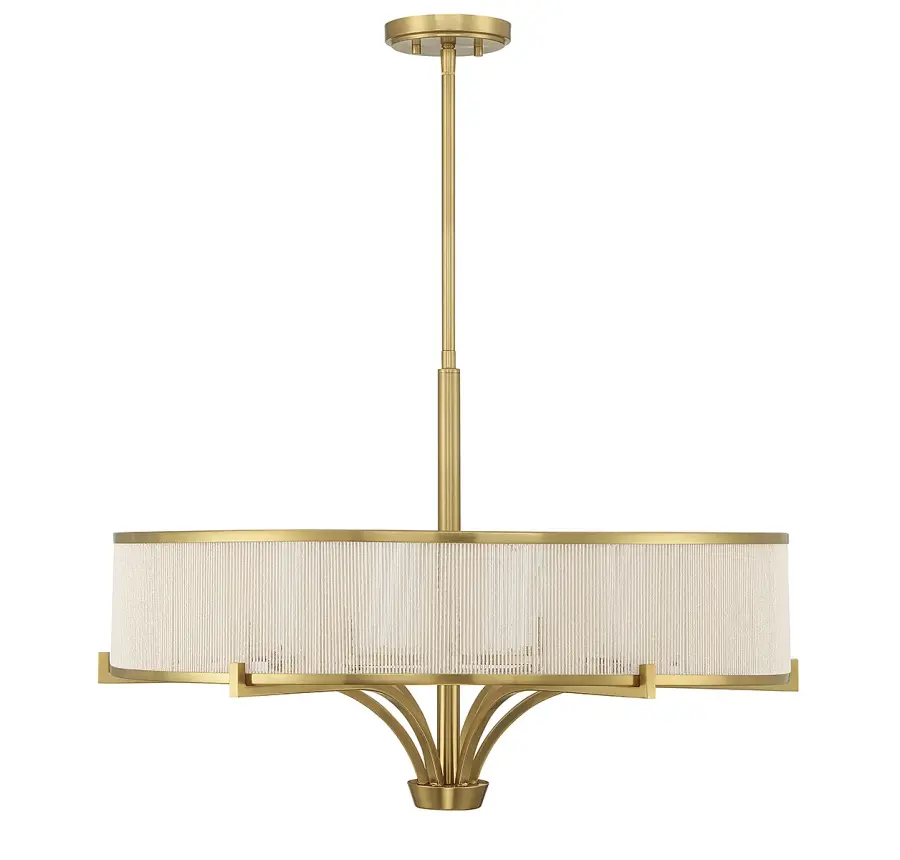 Wynwood 6-Light Chandelier in Warm Brass - Image 2