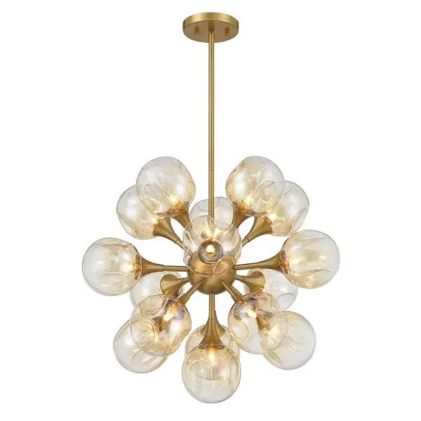 Matisse 16-Light Chandelier in Warm Brass - Image 5