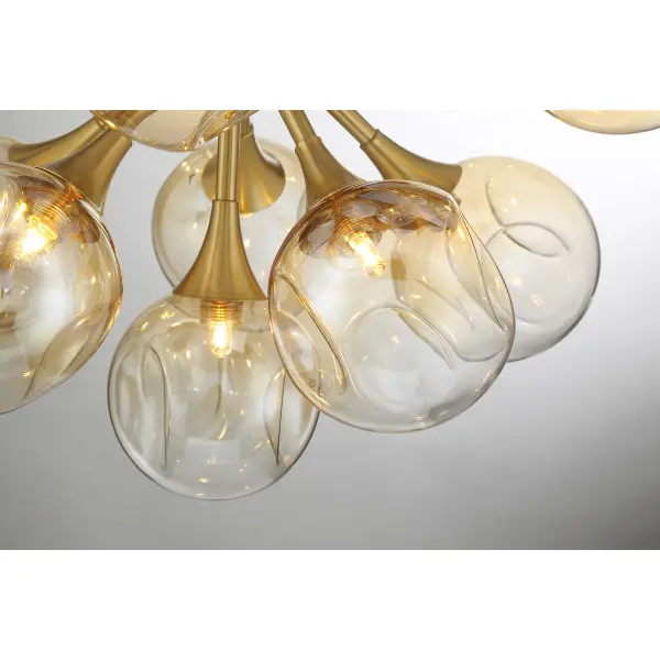 Matisse 16-Light Chandelier in Warm Brass - Image 6
