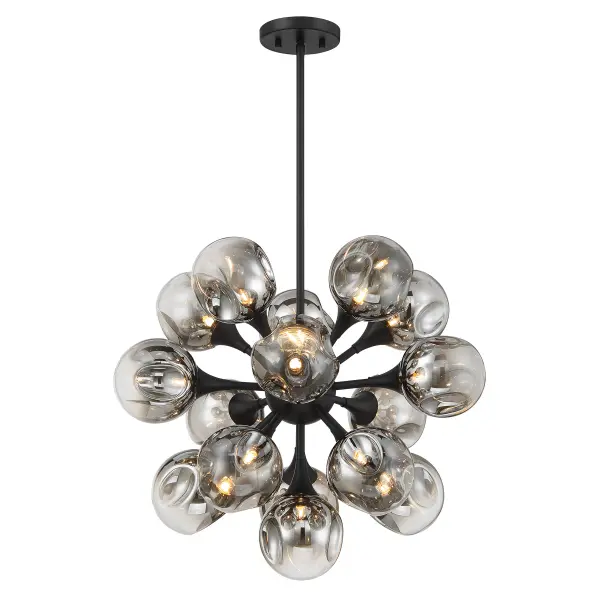 Matisse 16-Light Chandelier in Matte Black - Image 5