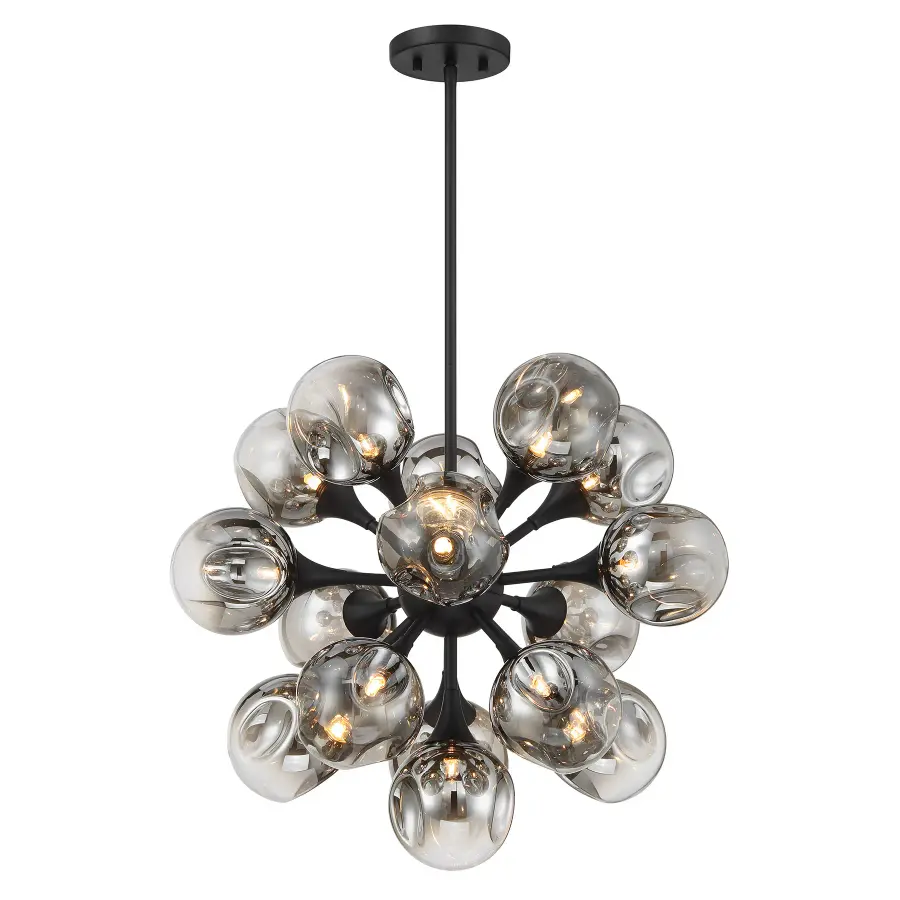 Matisse 16-Light Chandelier in Matte Black - Image 5