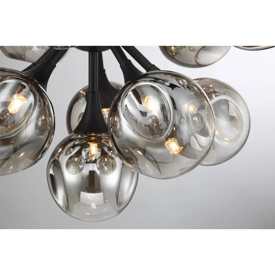 Matisse 16-Light Chandelier in Matte Black - Image 7