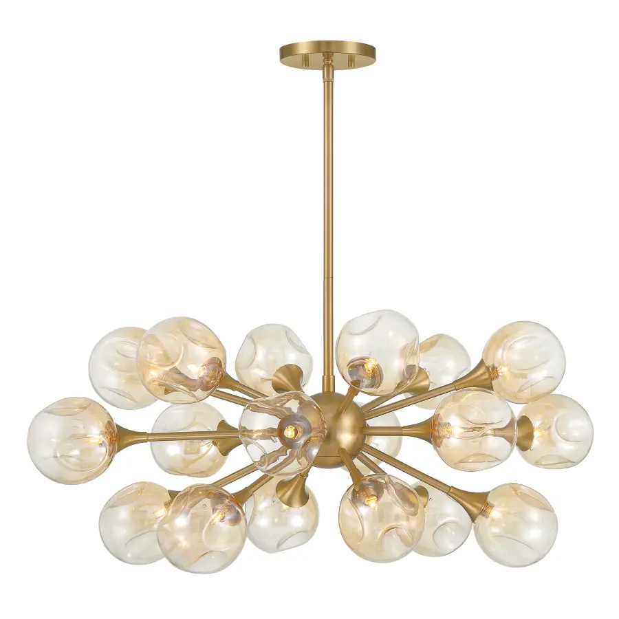Matisse 18-Light Chandelier in Warm Brass - Image 1