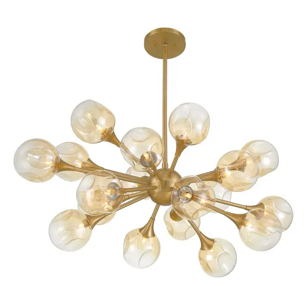 Matisse 18-Light Chandelier in Warm Brass - Image 4