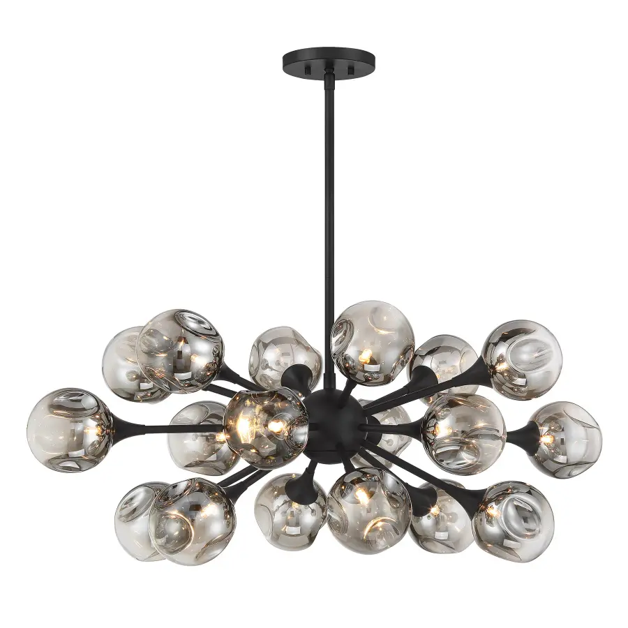 Matisse 18-Light Chandelier in Matte Black - Image 1