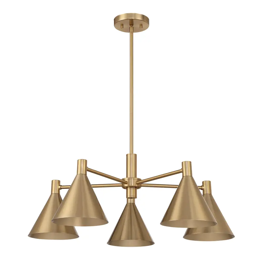 Pharos 5-Light Chandelier in Noble Brass by Breegan Jane - Image 2