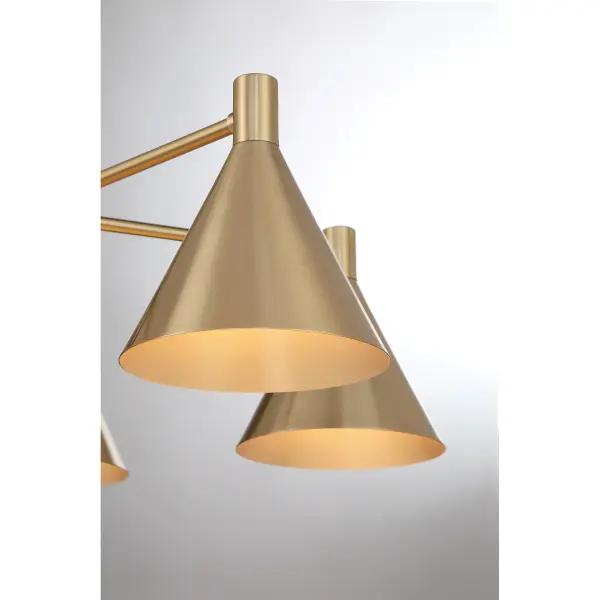 Pharos 5-Light Chandelier in Noble Brass by Breegan Jane - Image 6